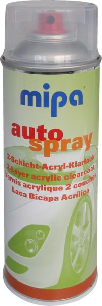 Mipa 2-Schicht-Acryl-Klarlack &quot;Auto-Spray&quot; 400 ml