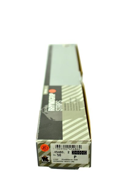 RHYNOGRIP Feilenstreifen klett 23-fach gelocht 70 x 420 mm P 120