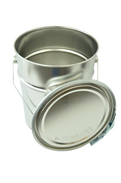 Leerdose Weißblech blank inkl. Deckel 5,0 Liter