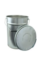 MP Leerdose Weißblech blank inkl. Deckel 20 Liter