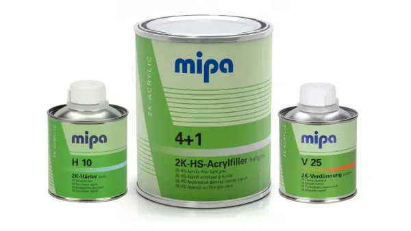 4+1 Füller Kit a 1,5 Liter weiss H10 kurz 0,25L