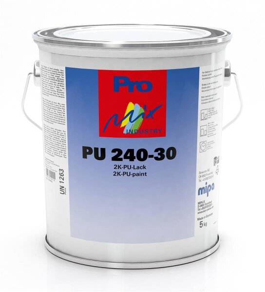 Mipa 2K-PU-Lack seidenmatt RAL 9006 Weißaluminium 10,0 kg