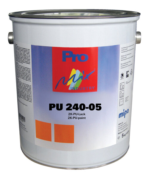 Mipa 2K-PU-Lack stumpfmatt RAL 9005 Tiefschwarz 3,0 Kg