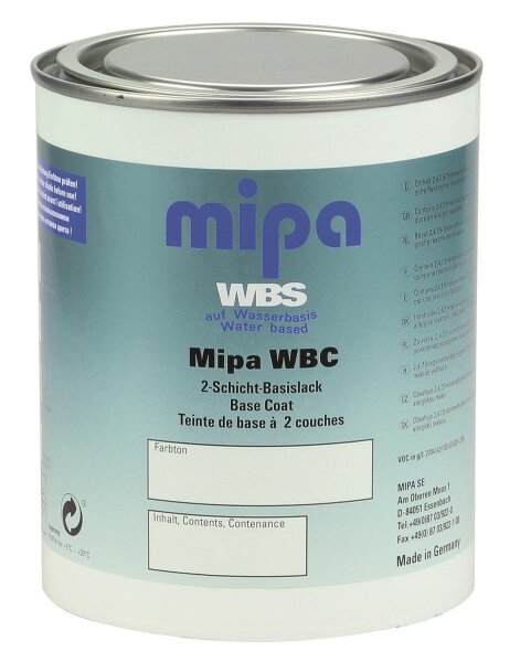 Mipa Wasserbasislack unverdünnt 2,0 Liter